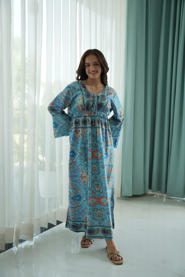 Bell-Sleeve Dress