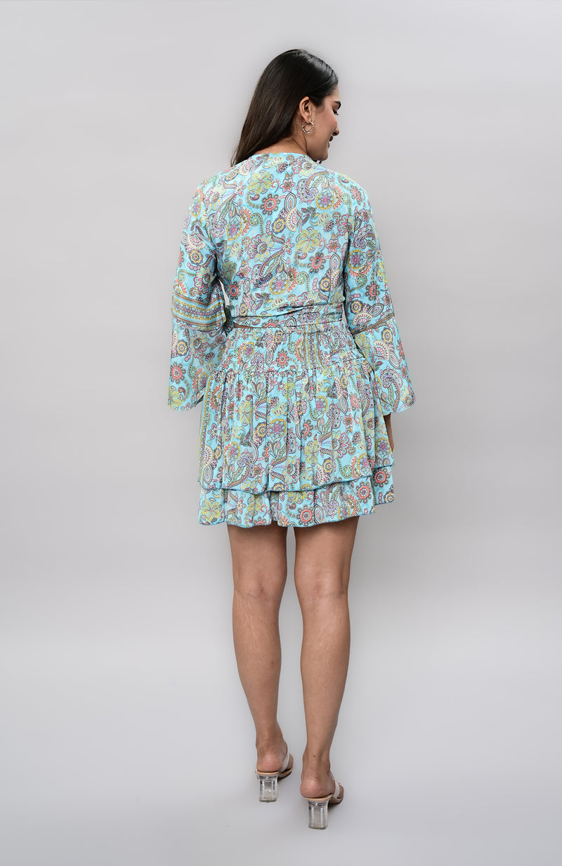Blue Paisley Co-ord