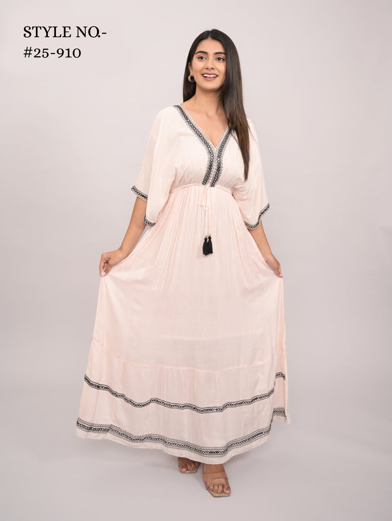 Blush Noir Embroidered