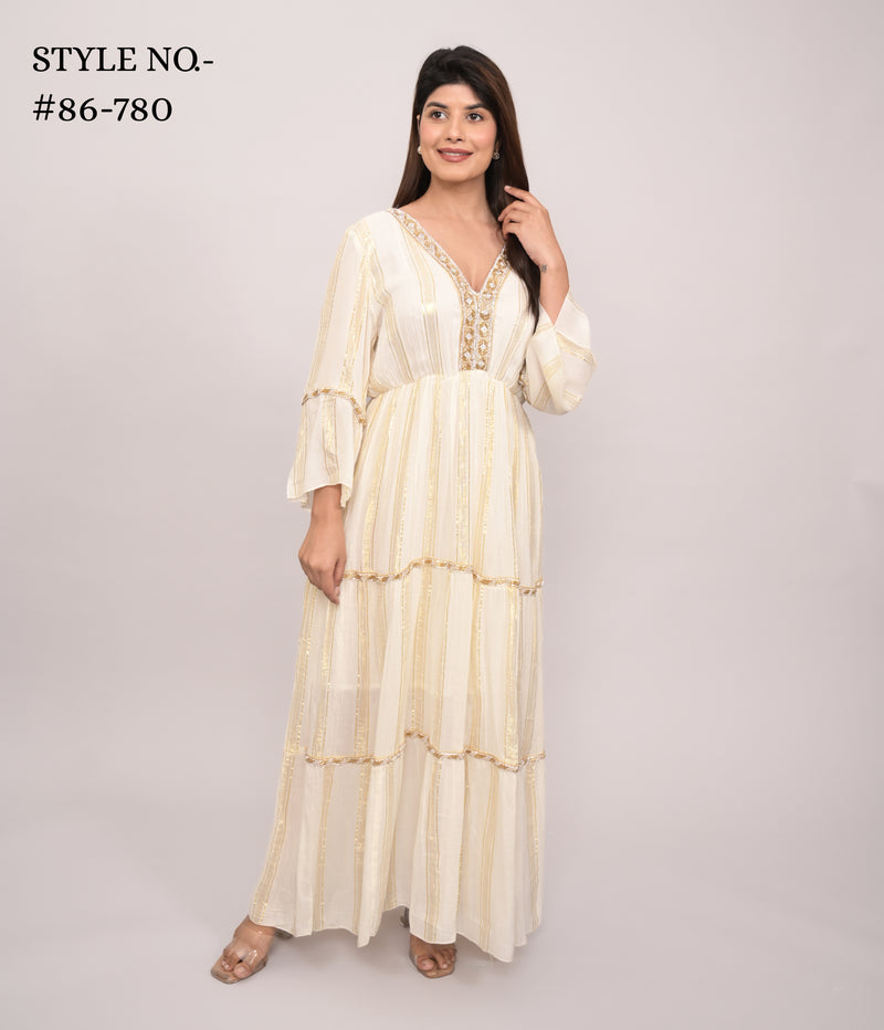 Golden Veil Dress