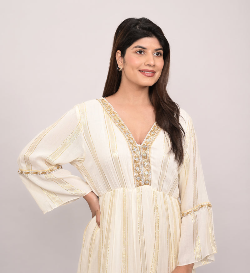 Golden Veil Dress
