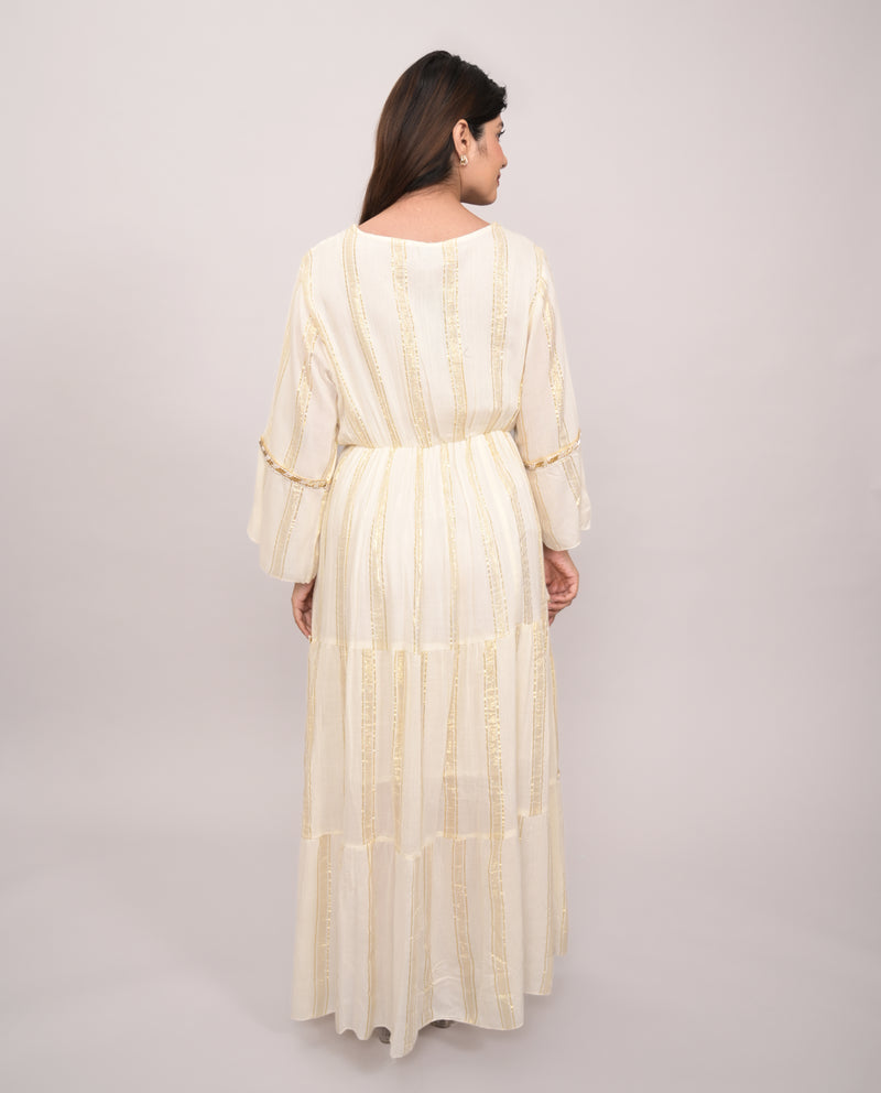 Golden Veil Dress