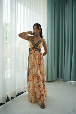 Golden Long Dress