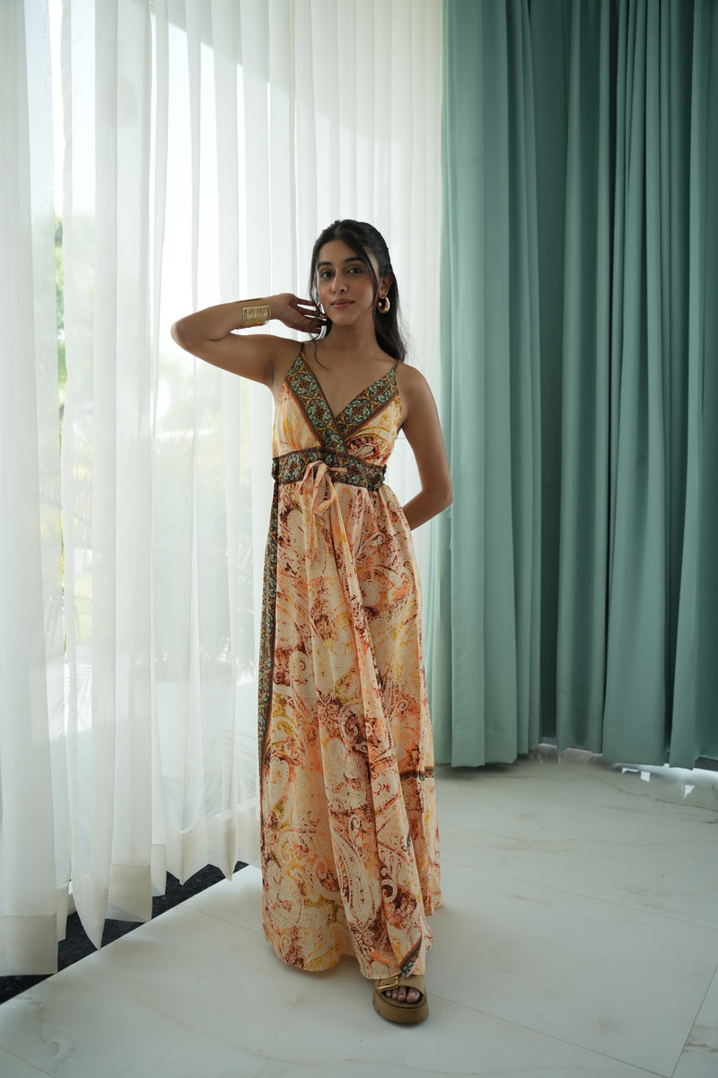 Golden Long Dress