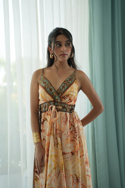 Golden Long Dress