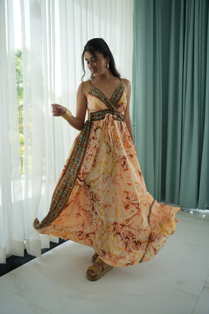 Golden Long Dress
