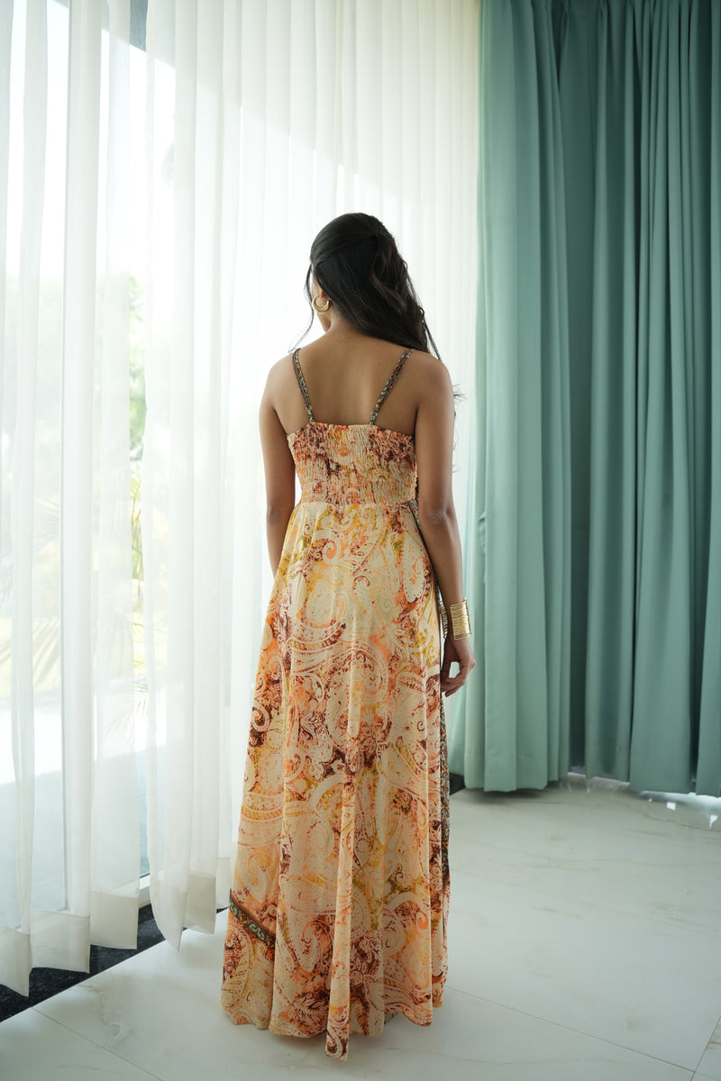 Golden Long Dress
