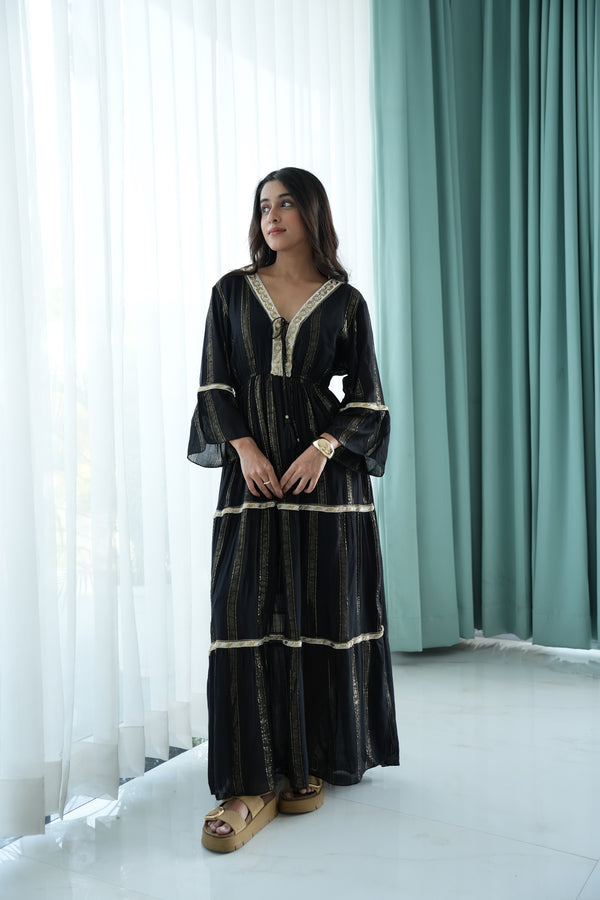 Golden Veil Dress