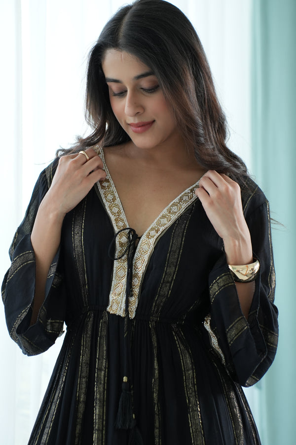 Golden Veil Dress