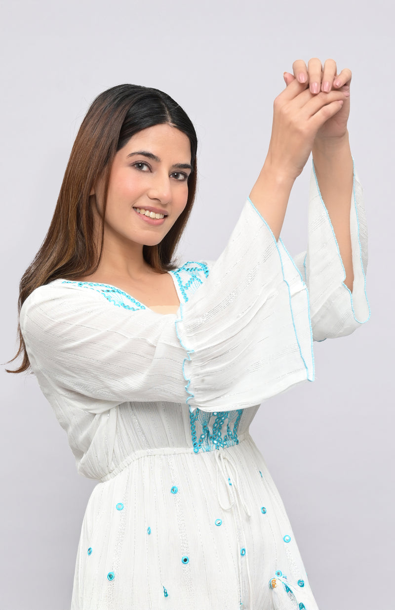 Ivory Dusk Embroidered