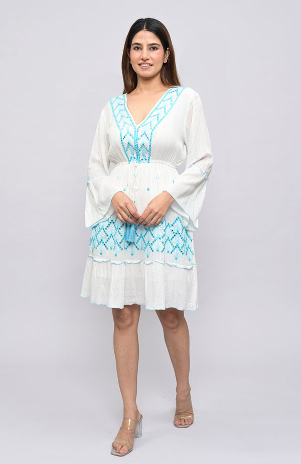 Ivory Dusk Embroidered