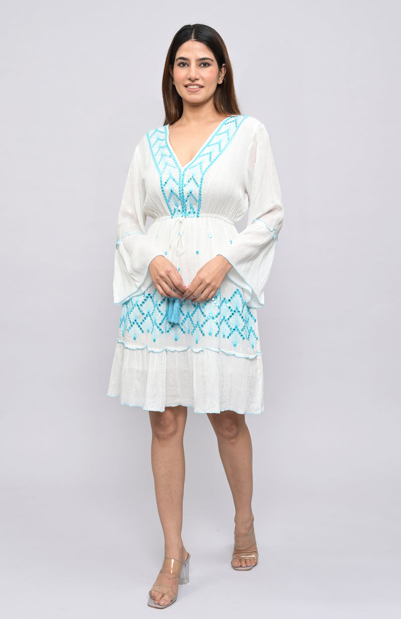 Ivory Dusk Embroidered
