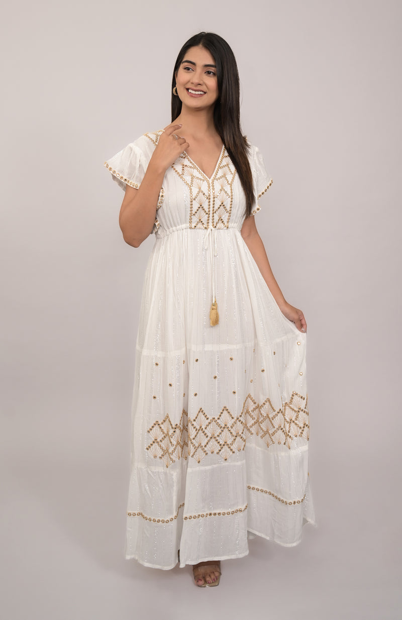 Ivory Glint Mirror