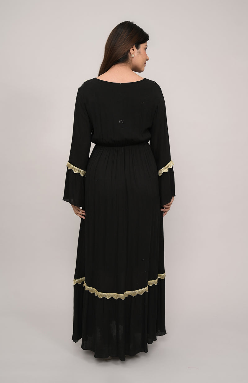 Noir Gold Raya Dress