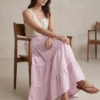Fiza long skirt (blush pink)